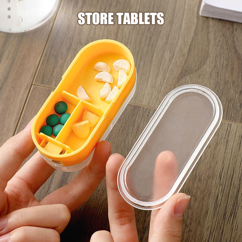 Portable Pill Cutter Organizer