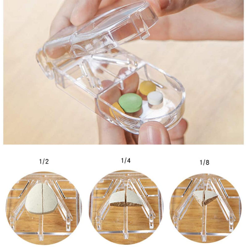 Portable Pill Cutter Organizer