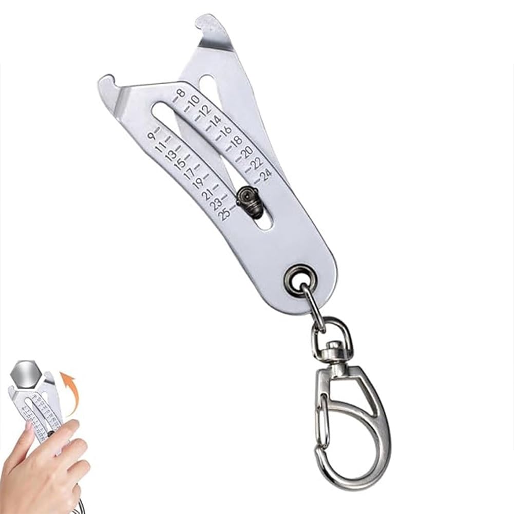 Portable Precise Thread Size Checker Keychain